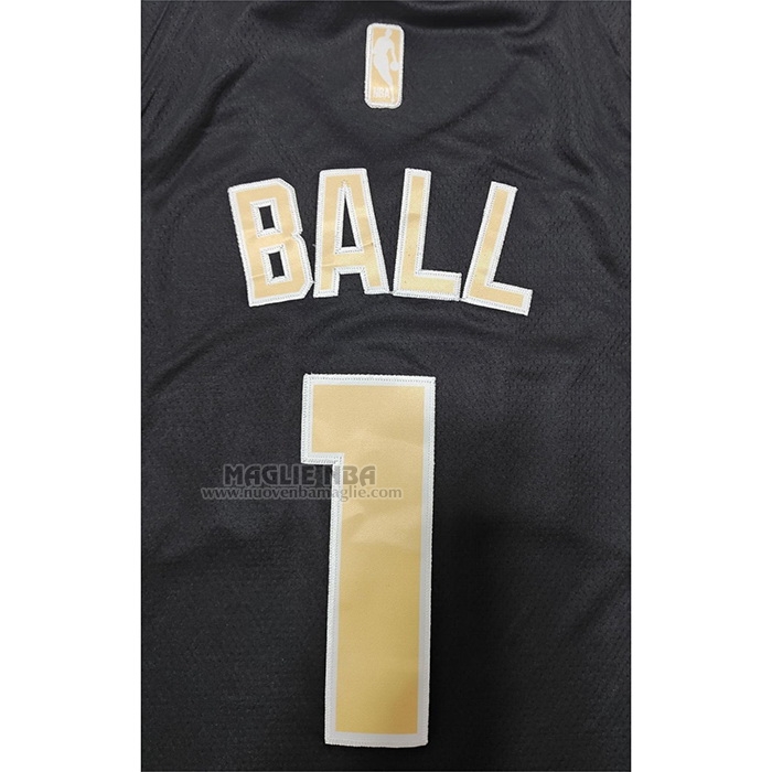 Maglia
 LaMelo Ball NO 1 Charlotte Hornets Select Series Or
 Nero
